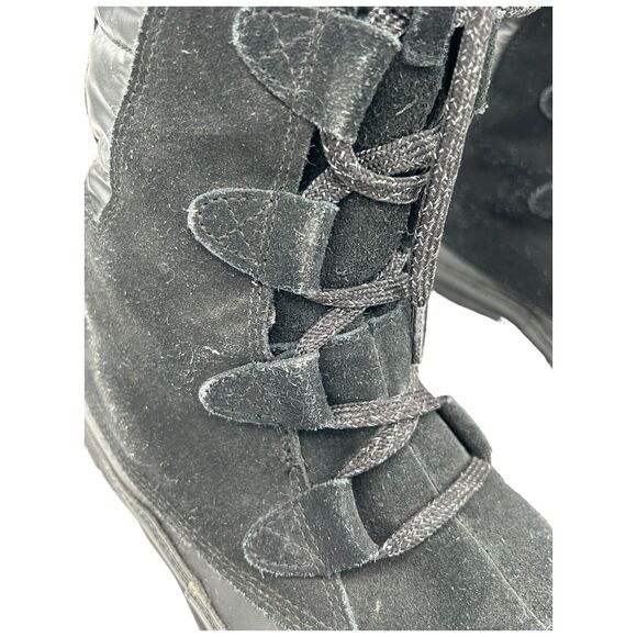 THE NORTH FACE NUPTSE PURNA BOOT WOMEN'S SHINY TNF Black A0Z3 size 9 - Picture 3 of 10